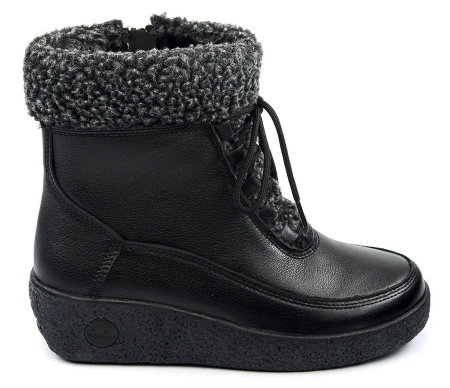 ЖЕНСКИЕ БОТИНКИ НАТУРАЛЬНАЯ КОЖА НАТУРАЛЬНЫЙ МЕХ GUGU ГЕРМАНИЯ