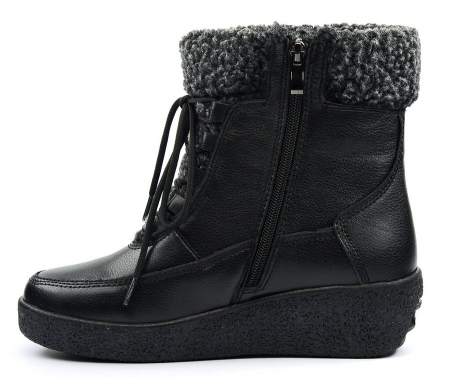 ЖЕНСКИЕ БОТИНКИ НАТУРАЛЬНАЯ КОЖА НАТУРАЛЬНЫЙ МЕХ GUGU ГЕРМАНИЯ