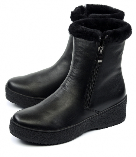 ЖЕНСКИЕ САПОГИ НАТУРАЛЬНАЯ КОЖА НАТУРАЛЬНЫЙ МЕХ GUGU ГЕРМАНИЯ