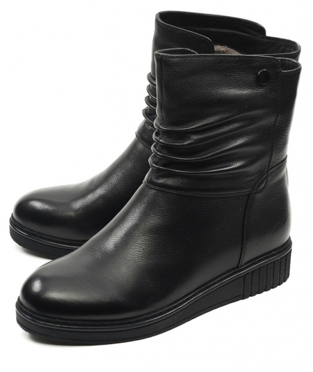 ЖЕНСКИЕ САПОГИ НАТУРАЛЬНАЯ КОЖА /НАТУРАЛЬНЫЙ МЕХ GUGU ГЕРМАНИЯ