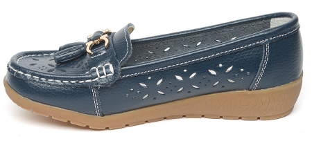 ЖЕНСКИЕ МОКАСИНЫ НАТУРАЛЬНАЯ КОЖА BINIFOOT/BNF ТАЙВАНЬ