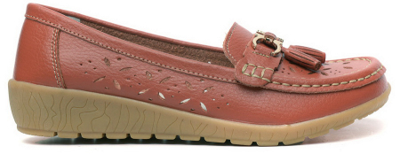 ЖЕНСКИЕ МОКАСИНЫ НАТУРАЛЬНАЯ КОЖА BINIFOOT/BNF ТАЙВАНЬ