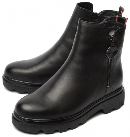 ЖЕНСКИЕ БОТИНКИ НАТУРАЛЬНАЯ КОЖА НАТУРАЛЬНЫЙ МЕХ GUGU ГЕРМАНИЯ