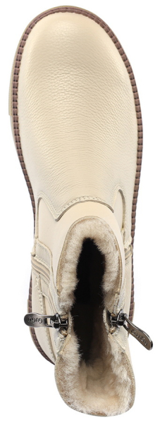 ЖЕНСКИЕ БОТИНКИ НАТУРАЛЬНАЯ КОЖА+ДУБЛЕНКА / НАТУРАЛЬНЫЙ МЕХ GUGU ГЕРМАНИЯ