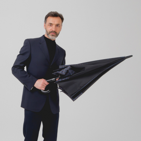 ЗОНТ-ТРОСТЬ МУЖСКОЙ ПОЛУАВТОМАТ ТРОСТЬ FLIORAJ