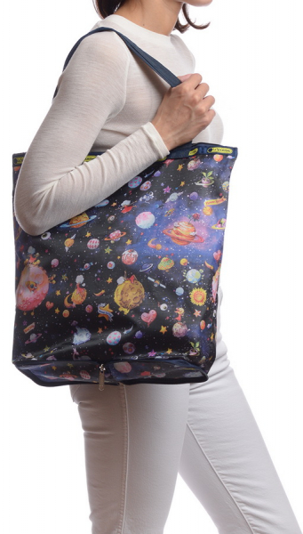 СУМКА СКЛАДНАЯ ИЗ НЕПРОМОКАЕМОЙ ТКАНИ