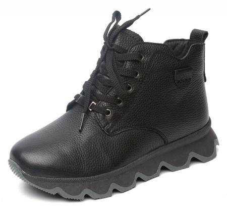 ЖЕНСКИЕ БОТИНКИ НАТУРАЛЬНАЯ КОЖА НАТУРАЛЬНЫЙ МЕХ GUGU ГЕРМАНИЯ