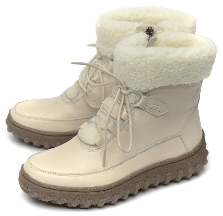 ЖЕНСКИЕ БОТИНКИ НАТУРАЛЬНАЯ КОЖА НАТУРАЛЬНЫЙ МЕХ GUGU ГЕРМАНИЯ