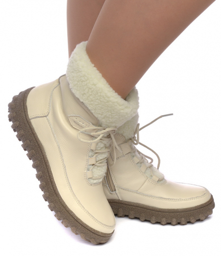 ЖЕНСКИЕ БОТИНКИ НАТУРАЛЬНАЯ КОЖА НАТУРАЛЬНЫЙ МЕХ GUGU ГЕРМАНИЯ