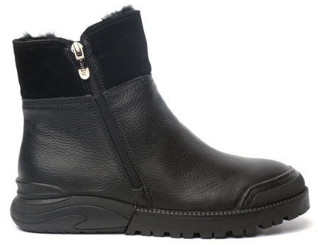 ЖЕНСКИЕ БОТИНКИ НАТУРАЛЬНАЯ КОЖА НАТУРАЛЬНЫЙ МЕХ GUGU ГЕРМАНИЯ