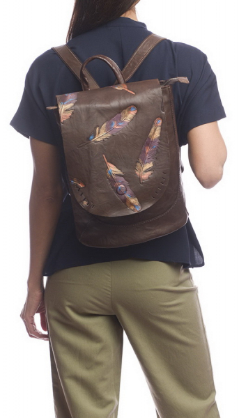 ЖЕНСКИЙ РЮКЗАК НАТУРАЛЬНАЯ КОЖА DEBURA MADRID