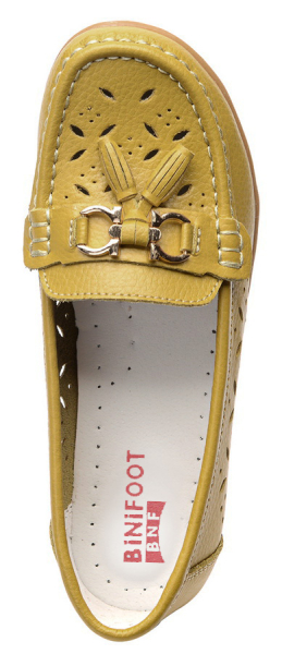 ЖЕНСКИЕ МОКАСИНЫ НАТУРАЛЬНАЯ КОЖА BINIFOOT/BNF ТАЙВАНЬ