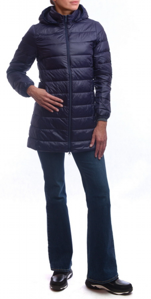 ЖЕНСКАЯ УЛЬТРАЛЁГКАЯ ПУХОВАЯ КУРТКА ДЛИННАЯ L(42)-7XL(56) BINIFOOT/BNF