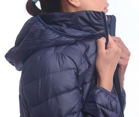 ЖЕНСКАЯ УЛЬТРАЛЁГКАЯ ПУХОВАЯ КУРТКА ДЛИННАЯ L(42)-7XL(56) BINIFOOT/BNF