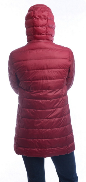 ЖЕНСКАЯ УЛЬТРАЛЁГКАЯ ПУХОВАЯ КУРТКА ДЛИННАЯ L(42)-7XL(56) BINIFOOT/BNF