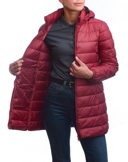 ЖЕНСКАЯ УЛЬТРАЛЁГКАЯ ПУХОВАЯ КУРТКА ДЛИННАЯ L(42)-7XL(56) BINIFOOT/BNF