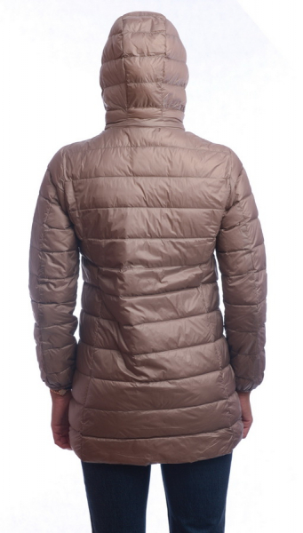 ЖЕНСКАЯ УЛЬТРАЛЁГКАЯ ПУХОВАЯ КУРТКА ДЛИННАЯ L(42)-7XL(56) BINIFOOT/BNF