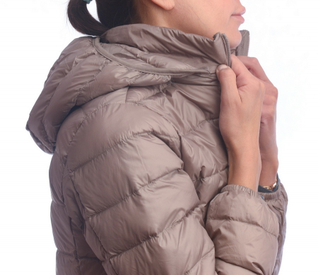 ЖЕНСКАЯ УЛЬТРАЛЁГКАЯ ПУХОВАЯ КУРТКА ДЛИННАЯ L(42)-7XL(56) BINIFOOT/BNF