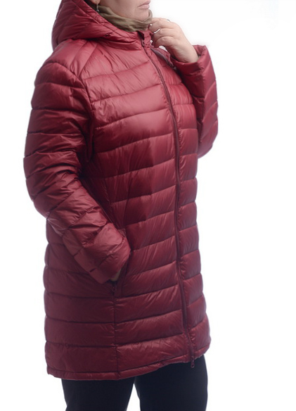 УЛЬТРАЛЕГКАЯ ПУХОВАЯ КУРТКА УДЛИНЕННАЯ L(46)-8XL(62)