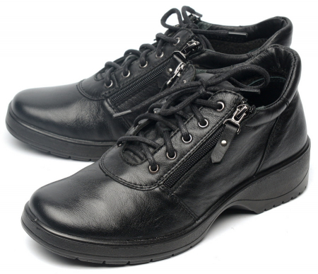 ЖЕНСКИЕ ПОЛУБОТИНКИ НАТУРАЛЬНАЯ КОЖА / БАЙКА РОСВЕСТ РОССИЯ