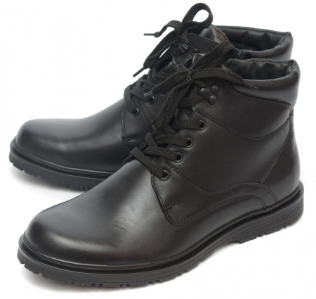 МУЖСКИЕ БОТИНКИ НАТУРАЛЬНАЯ КОЖА / ШЕРСТЬ РОСВЕСТ РОССИЯ