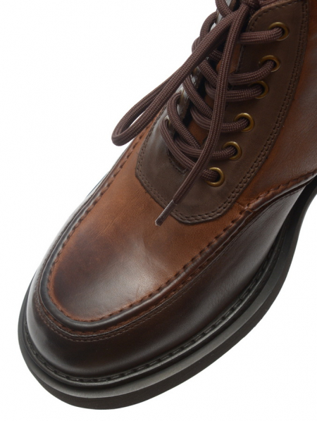 МУЖСКИЕ БОТИНКИ НАТУРАЛЬНАЯ КОЖА / НАТУРАЛЬНЫЙ МЕХ GUGU ГЕРМАНИЯ