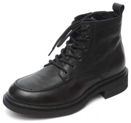 МУЖСКИЕ БОТИНКИ НАТУРАЛЬНАЯ КОЖА / НАТУРАЛЬНЫЙ МЕХ GUGU ГЕРМАНИЯ