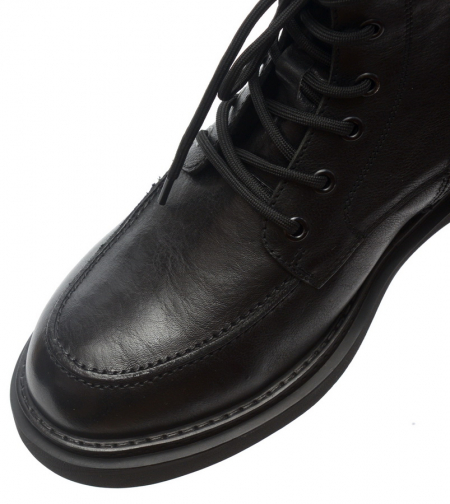 МУЖСКИЕ БОТИНКИ НАТУРАЛЬНАЯ КОЖА / НАТУРАЛЬНЫЙ МЕХ GUGU ГЕРМАНИЯ