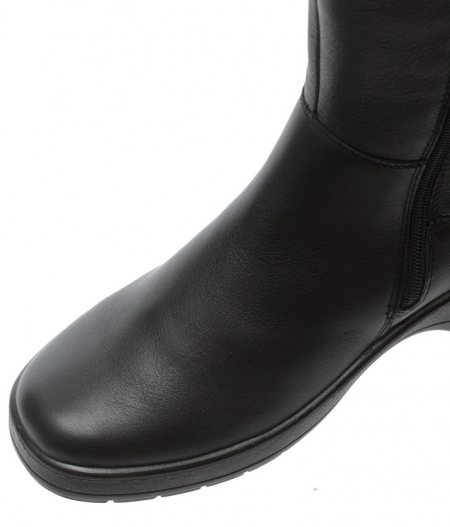 ЖЕНСКИЕ САПОГИ НАТУРАЛЬНАЯ КОЖА / ШЕРСТЬ РОСВЕСТ РОССИЯ